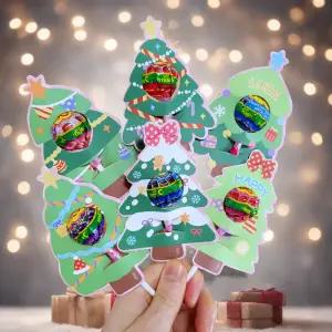 크리스마스 선물 사탕 캔디 간식 츄파춥스 트리 사탕페이퍼