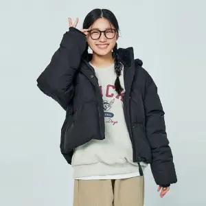 [소이] 여자 겨울이월 블랙푸퍼다운점퍼(24W1152)