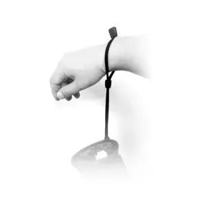 루디스 베이직 LUBCUA01 블랙 스키 보드 장갑 리쉬코드