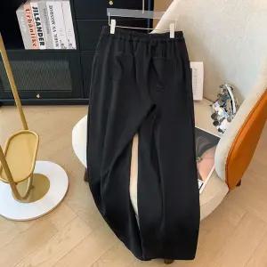 여성7부9부팬츠 가을 캐주얼 여성패션 바지 와이드 팬츠 하이웨스트 사이즈 힛템