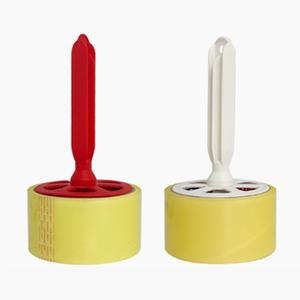 2개 세트 색상랜덤 롤러 박스 테이프 크리너 롤 홀더 클리너 손잡이