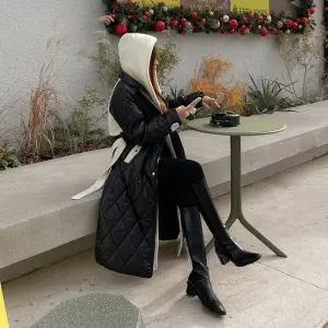 [다바걸]블랭퀄팅롱패딩