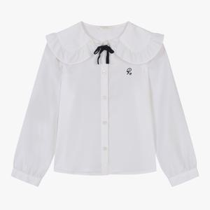 [로엠걸즈] 프릴카라 블라우스 RGBW2482P