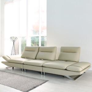 [스코나] 브레스 실리콘레더 가죽 팔걸이 틸팅 스윙 4인 소파