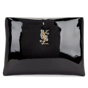 생로랑 YSL 모노그램 로고 페이턴트 레더 라지 클러치백 블랙 778943 2IU0W 1000