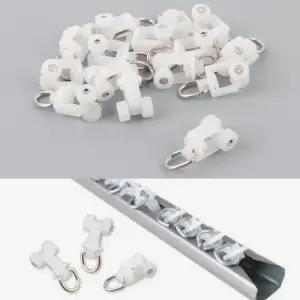 고리형 커텐레일15P 커튼탈부착레일 낱개고리핀 액세서리
