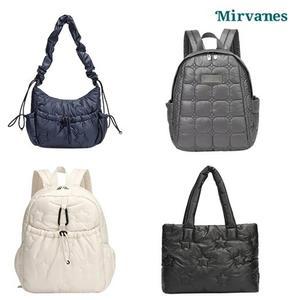 [미르바네스] 퀼팅 패딩백 토트/숄더/백팩 10종