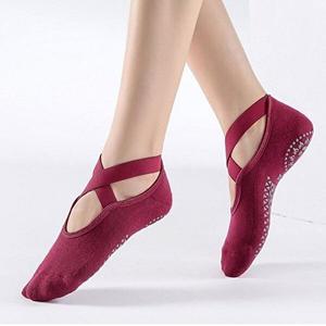 [셀러허브 1][HY6J5141_51DZ]2중바닥리본토삭스 논슬립 필라테스 요가