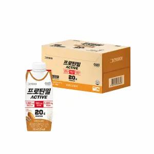 [정식품]그린비아 프로틴밀 액티브 아몬드와호두250ml x 18팩