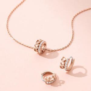 [아이유 PICK] LALA J HEART 목걸이+귀걸이 세트 (SET-J0-0207)