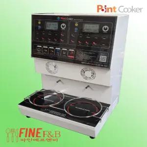 포인트 즉석 라면기계 멀티 인덕션 한강라면조리기 2구 조작부 블랙 PTH-2000