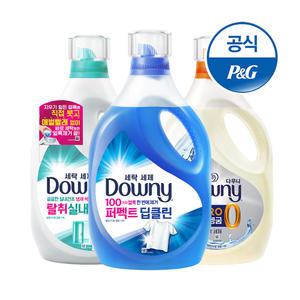 다우니 세탁세제 실내건조1.9L/퍼펙트딥클린1.8L 본품 1개/3개 모음