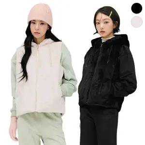 [체이스컬트] SOFT 밍크 후드 VEST/2Color