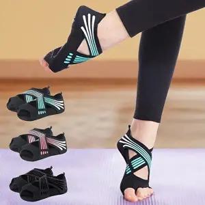 [셀러허브 패션][JHQS8XPX_4B]미끄럼 발가락요가양말 여성 필라테스 양말