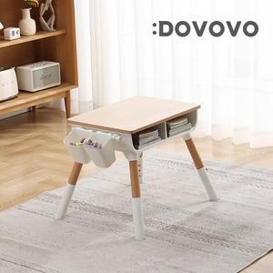 [도보보] 유아 책상 의자 아기 어린이 높이조절 미술 놀이 블럭 테이블 원목 우드