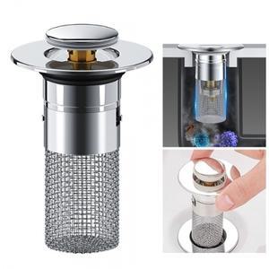 만능 팝업식 배수구 트랩 막힘방지 탈취효과 간편설치