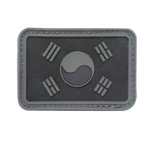 태극기패치 PVC 검정 태극기.태극기뱃지 태극기 실리콘태극기