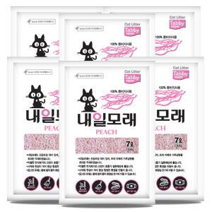 내일모래 가는입자 복숭아 7L x 6개 두부모래