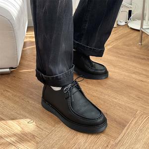 [쿼터]남자 왈라비 가죽 5cm 키높이 구두 로퍼 단화 캐주얼화 3color