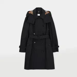 버버리 엠버포드 후드 여성 트렌치 코트 80922621