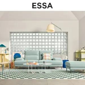 아르떼 3인 스윙기능 테메르 패브릭 소파+스툴