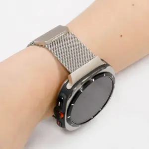 갤럭시 워치 울트라 호환 밀레니즈루프 스트랩 슬림 메탈 밴드 마그네틱 워치 7 8 울트라 2025 47mm