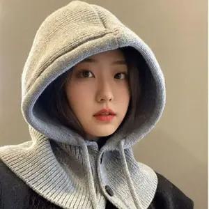 4컬러 여자 니트후드 겨울모자-WFG5JGQ