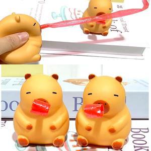 5개 피리부는 카피바라인형 말랑이 스퀴시 손장난감