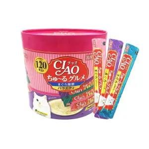 이나바 CIAO 츄르 참치&해물 버라이어티 120P [SC-211]