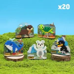 멸종 위기 동물 MDF 디폼블럭 패키지 ( 20개 택배비X)