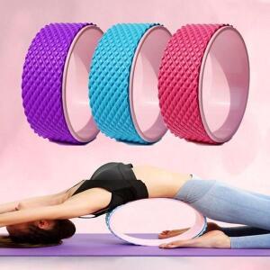 홈트 JFKERQOS 요가 스트레칭 요가 휠 엠보싱 필라테스 소도구