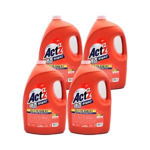 피죤 액츠 클린젤 4L x 4개 1박스 일반 드럼 겸용 세탁세제