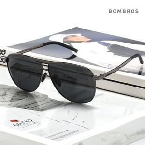 남성 편광 항공 파일럿 보잉 선글라스 건스모크