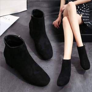 223 스웨이드 앵글부츠 여성부츠 굽낮은