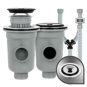 [아우트]소 씽크대배수구교체 싱크대배수관 배수구망 2구
