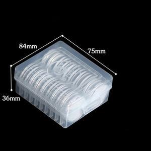 20 셀 클리어 46mm 코인 캡슐 투명 독수리 보호기 케이스 보관함 라운드 홀더 컨테이너 컬렉션