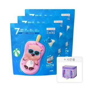 비트캡슐 울트라 실내건조 프레시오션 스윔, 3개+증정(울트라콤팩트 잔망벚꽃 보냉백 A, 1개)