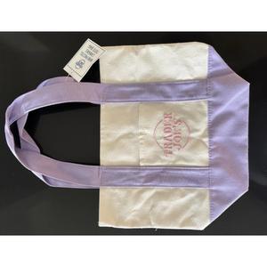 트레이더조 미니 파스텔 캔버스 토트 백 - 퍼플 Trader Joe s Mini Pastel Canvas Tote Bag - Purple