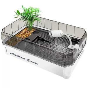 반수생 대형수조 거북이 가재 우림기후 수족관 프라베 높이 바퀴 물갈이 다이 사무실