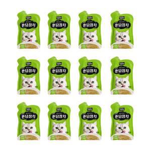 테비토퍼 혼담참치 타우린 33g 12개 파우치 고양이간식