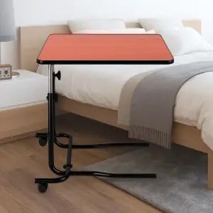 이동식 환자 식탁 침대 사이드 높이조절 노트북 테이블 간이 탁자 환자용 쇼파 협탁 리프트 데스크 요양원