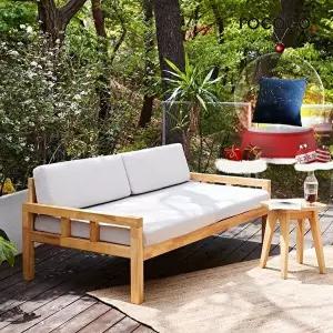 [로코코]로코코 휴이 3인 원목소파 패브릭 소파베드(방석포함)