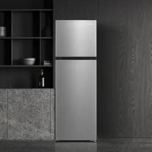 쿠오레 173L 냉장고 실버 소형 가정용 원룸 사무실 2도어 CR-173LS 자가설치