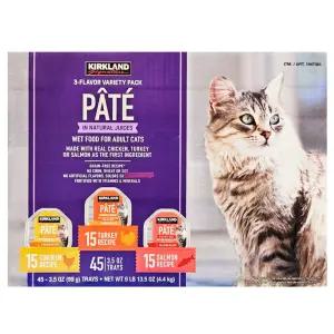 커클랜드 시그니처 파테 고양이 습식캔 버라이어티 99g 45개 코스트코 닭고기 칠면조 연어