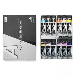 알파 실버 아크릴물감 50ml 12색 B세트