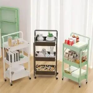 이동식 트롤리 바퀴달린 선반 미용실 세탁실 선반 트롤리선반 바퀴달린선반 세탁실선반 틈새선반