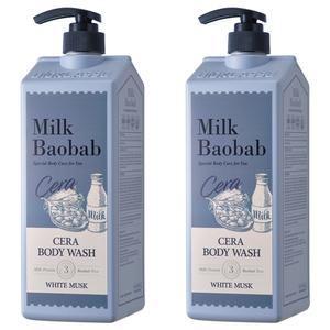 밀크바오밥 세라 바디워시 화이트머스크 1.2L × 2개