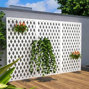 야외 정원 방부목 울타리 전원주택 파티션 테라스 루프탑 가림막 스탠드형 격자무늬 펜스