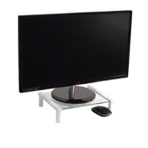추가모니터 설치용 작은받침대 ㄷ자 강화유리 화면선반