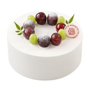 [파리바게뜨] 우유가득 생크림 케이크 2호(거봉&청포도)